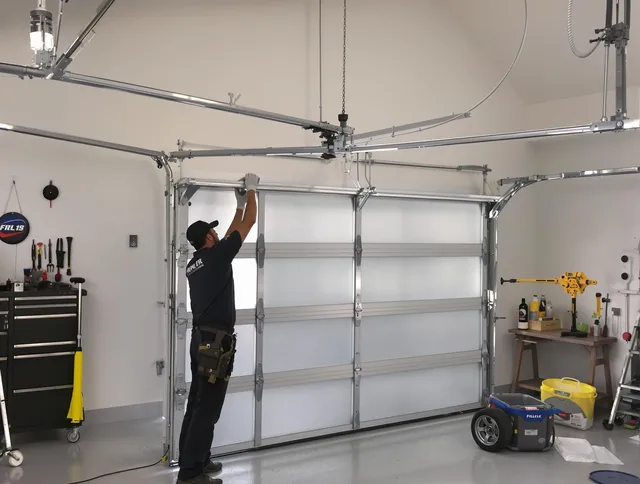 Mansfield Garage Door Repair certified team performing precision garage door installation in Mansfield